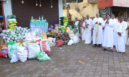 Blessing and inauguration of the renovated church – Pre-offering procession.