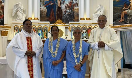 Farewell to Sr Pauline Pereira SSpS – The new Superior was welcomed.