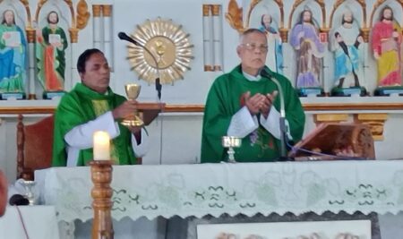 Initiation of new extraordinary ministers of the Holy Eucharist.