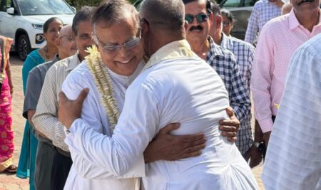 Fr. Jerome Monteiro reached his new destination – Perpetual Succour Church, Kalathur.